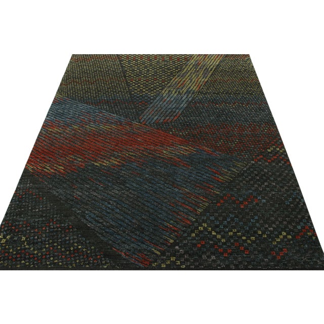 Made with hand-knotted wool, this 7x10 rug is a striking addition to Rug & Kilim’s Modern collection. This carpet features...