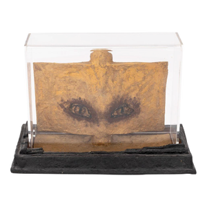 Outsider Art Gilt Painted Papier Mache Sculpture