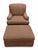 Ethan Allen Vintage 1999 Ethan Allen Upholstered Armchair Pair With Matching Ottoman For Sale - Image 4 of 10