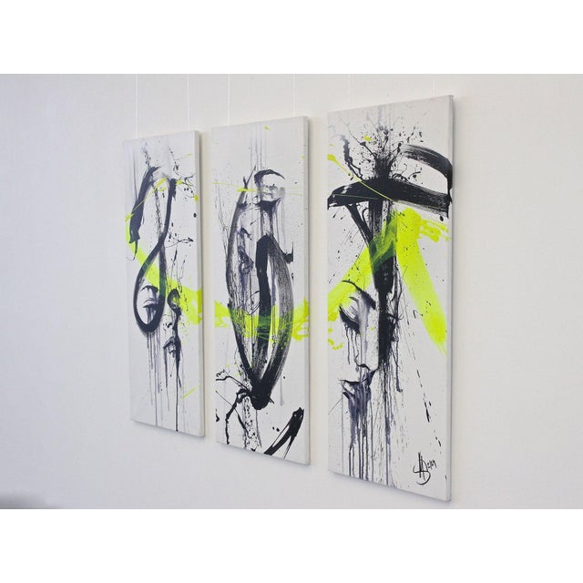 MS, Three-Part Painting of Eve & the Snake, 2024, Acrylic on Canvas, Set of 3 For Sale - Image 6 of 13