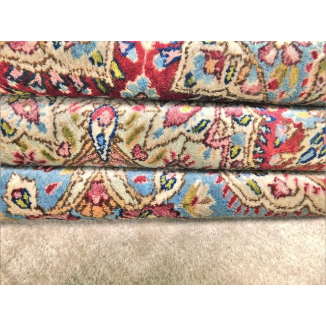 Vintage Handmade Persian Kirman Rug. 9'x 12' For Sale - Image 11 of 12