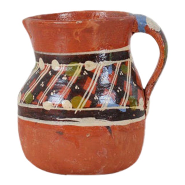 Mid-Century Mexican Redware Pitcher For Sale