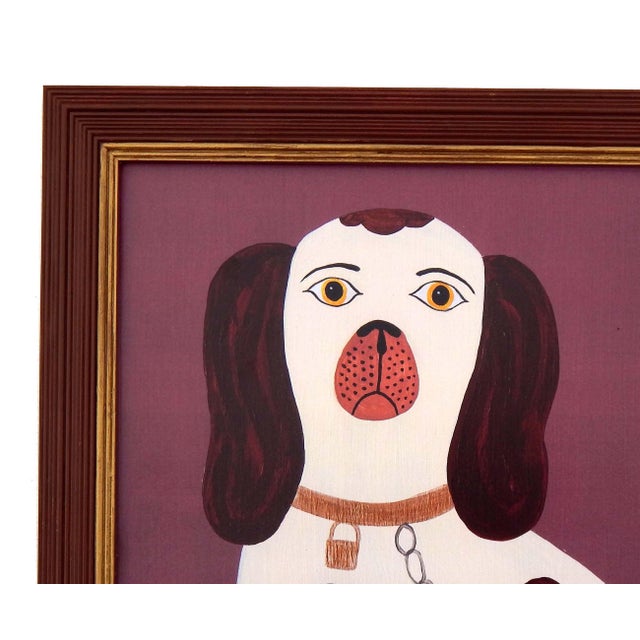 Early 21st Century Matt Rix, Staffordshire Spaniels, 2000s, Ink on Paper, Framed, Set of 2 For Sale - Image 5 of 16