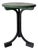 Modernist Industrial Side Table with Green Top, France, 1940s For Sale
