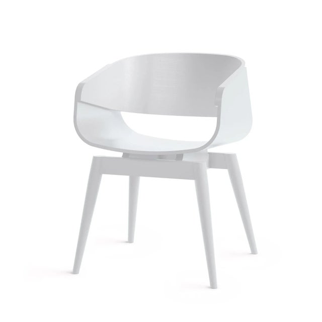 Not Yet Made - Made To Order 4th Armchair Color in White by Almost For Sale - Image 5 of 5