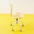 Modern Design Chair in Yellow Plastic For Sale - Image 4 of 7