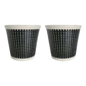 1950s Denby "Burlington" Pattern Stoneware Planters Designed by Albert Colledge, a Pair