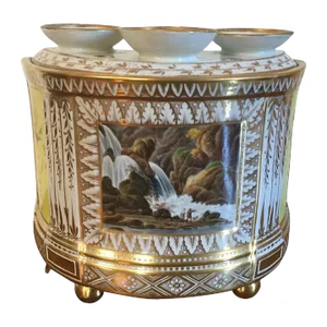 Early 19th Century English Worcester Porcelain Vase & Cover