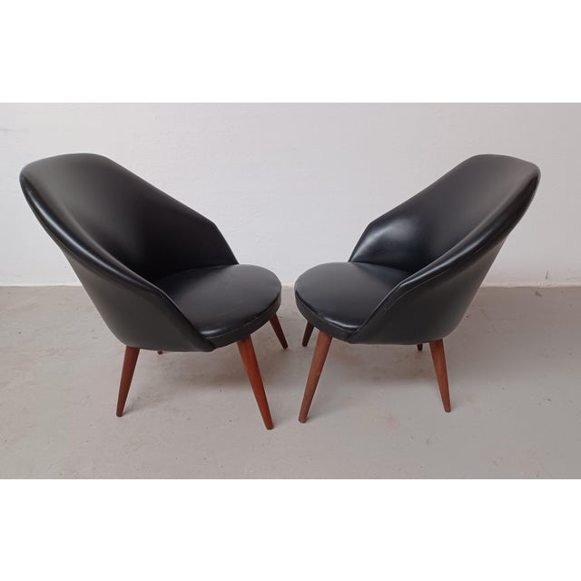 Set of Lounge Chairs by Ejvind Johansson, Restored with Customizable Reupholstery, 1960s For Sale - Image 3 of 15
