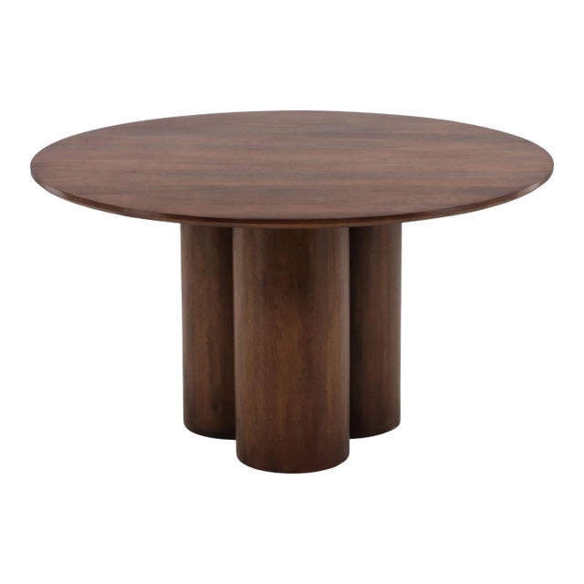 Auburn Round Wood Dining Table For Sale