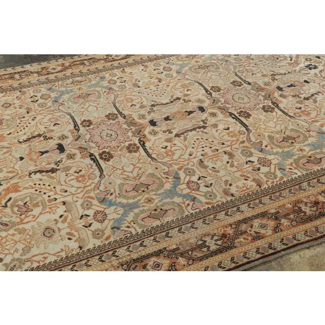 Rug & Kilim Antique Persian Mahal Rug With Allover Colorful Floral Patterns - Rug & Kilim For Sale - Image 4 of 7