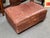 Rustic Leather Storage Ottoman, Cognac For Sale - Image 4 of 12