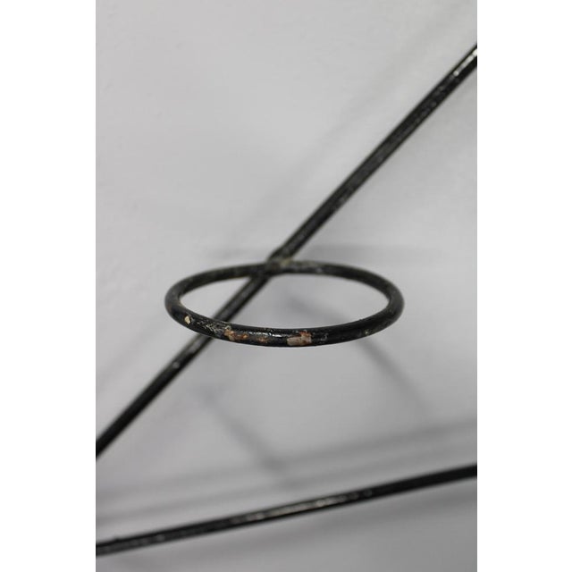 Mid-Century Black Metal Room Divider for Planters, 1970s For Sale - Image 10 of 16