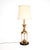 A stylish and very large vintage brass table lamp, made in England and dating from around the 1960’s. This is an...