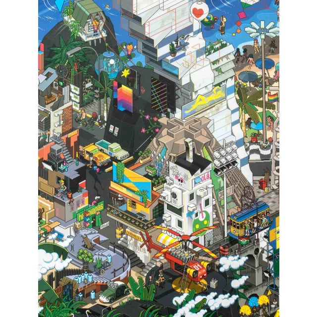 Contemporary Eboy "Heye Rio" Contemporary Digital Art Poster in Colors For Sale - Image 3 of 6