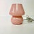 Pink Vintage Boho Chic Hollywood Regency Murano Style Mushroom Table Lamp. For Sale - Image 8 of 15