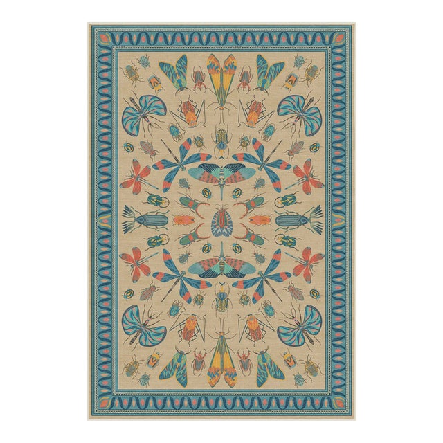 6ft X 9ft Iris Apfel for Ruggable Fluttby Area Rug For Sale