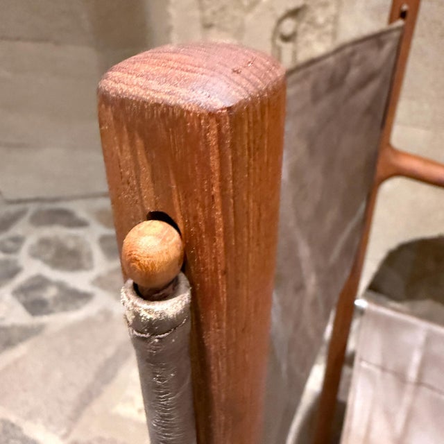 Brown Peter Karpf Campaign Folding Chair for Tripp Trapp Skagerak, Denmark, 1970s For Sale - Image 8 of 12