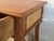 20th English Georgian Oak Two Drawers Lowboy or Desk With Lyre Legs For Sale In Miami - Image 6 of 10