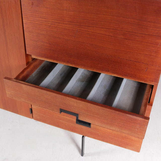 Wood Japanese Series Model CU08 Cabinet by Cees Braakman for Pastoe, Netherlands, 1950s For Sale - Image 7 of 12