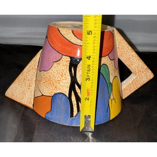 Clarice Cliff Bizarre Autumn Trees Teapot Mma 1993 Art Deco Painted Reproduction For Sale - Image 12 of 14