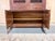 Brown 1990s Elegant French Walnut Display Hutch Cabinet For Sale - Image 8 of 12