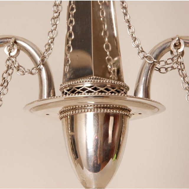 Metal Antique Sterling Silver Candelabras Napoleonic Empire Obelisk a Pair For Sale - Image 7 of 14