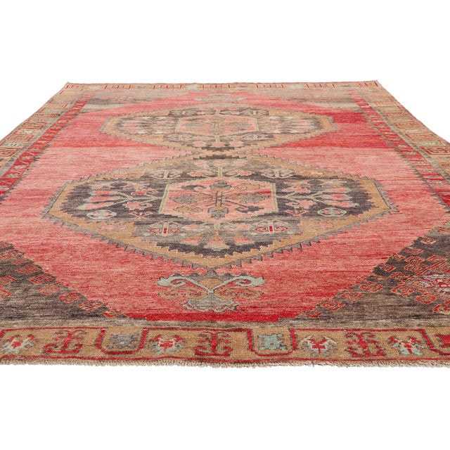 Tribal Vintage Turkish Kars Rug, 06'09 X 10'08 For Sale - Image 3 of 10