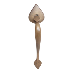 Mid 20th Century Old Colonial Spade Shaped Brass Door Handle