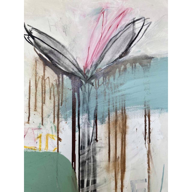 2020s Donald's Garden, Large Contemporary Abstract Painting, Framed, Guy Lyman For Sale - Image 5 of 6