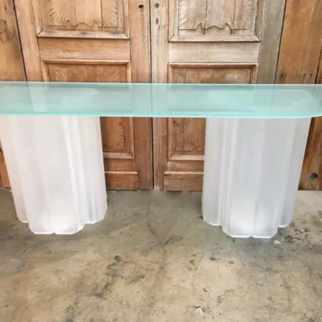 White 1980s Vintage Post Modern Light Up Sideboard For Sale - Image 8 of 10