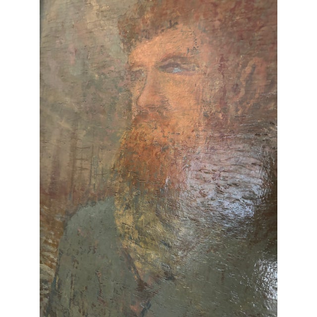 Oil on Board Original Portrait, Signed and Dated P. Zurini, 1948 For Sale - Image 15 of 15