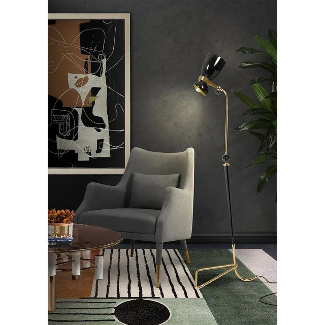 Metal Amy Floor Lamp by DelightFULL For Sale - Image 7 of 10
