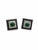 Metal Natural Emerald, Black Onyx, & Diamond Earring in 14k Gold For Sale - Image 7 of 8