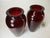 Pair Vintage Red Glass Vases For Sale - Image 6 of 18