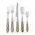 VIETRI Aladdin Brilliant Flatware Taupe Five-Piece Place Setting For Sale - Image 10 of 10