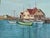 Wood Original Coastal Seascape Harbor and Wharf Painting Signed For Sale - Image 7 of 9