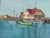 Wood Original Large Scale Coastal Seascape Harbor and Wharf Painting Signed For Sale - Image 7 of 9