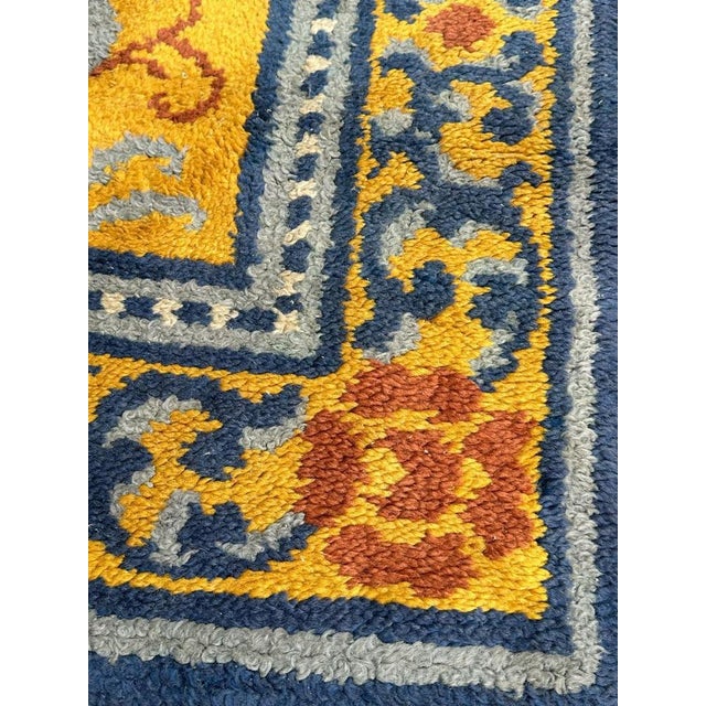 Green Vintage French Cogolin Rug, 1940s For Sale - Image 8 of 18