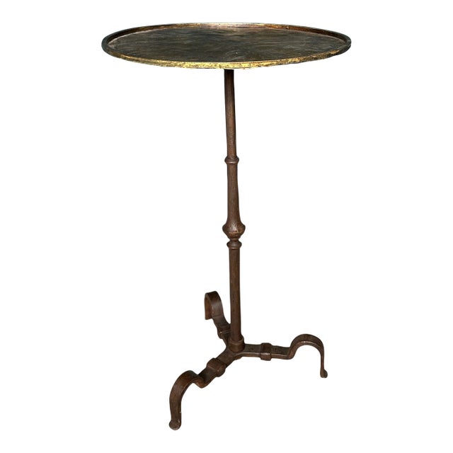 Spanish 1950's Iron Side Table For Sale