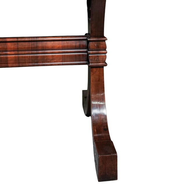 Traditional Mid 19th Century Superb Quality Antique Empire Revival Mahogany Marble Topped Table For Sale - Image 3 of 6