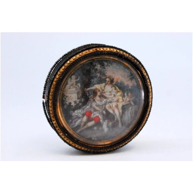 Tortoiseshell and Gold Jewelry Box For Sale - Image 3 of 10