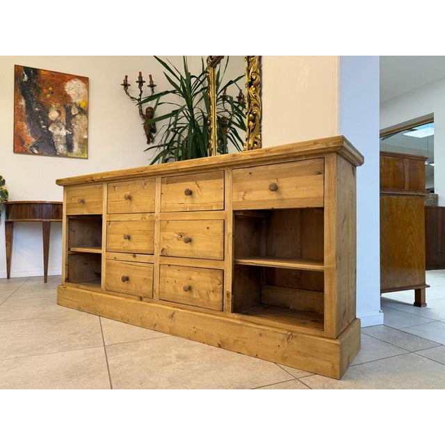 Antique Reclaimed Wood Shop Cabinet For Sale - Image 13 of 17