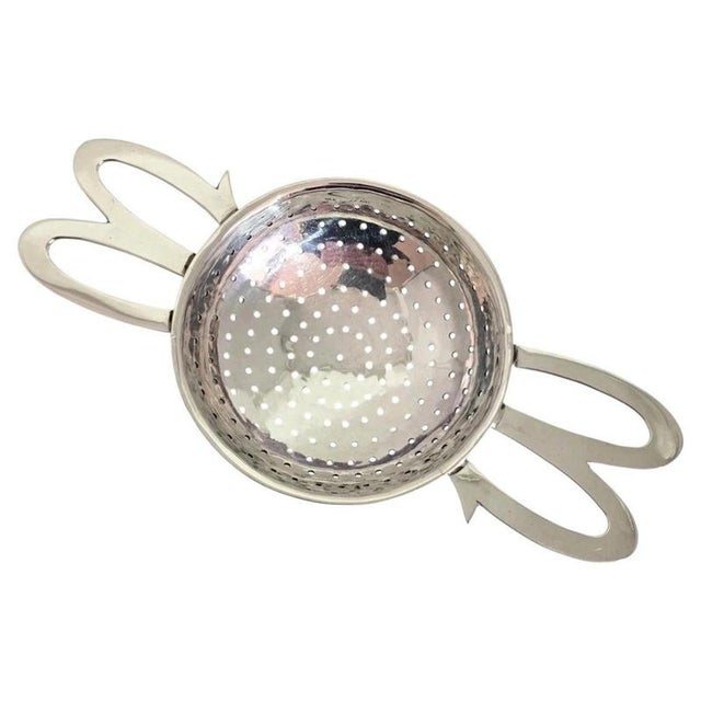 Mid-Century George VI Sterling Silver Tea Strainer, 1948 For Sale - Image 17 of 17