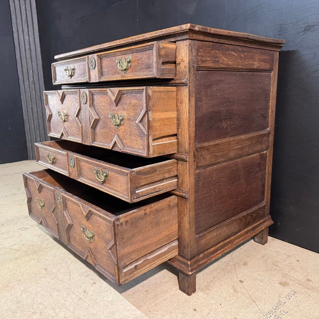 18th Century Oak Chest of Drawers, 1790s For Sale - Image 11 of 15