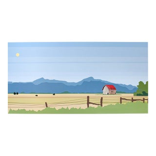 Country Landscape Painting Titled Almost to the Mountains by Aly Ytterberg For Sale