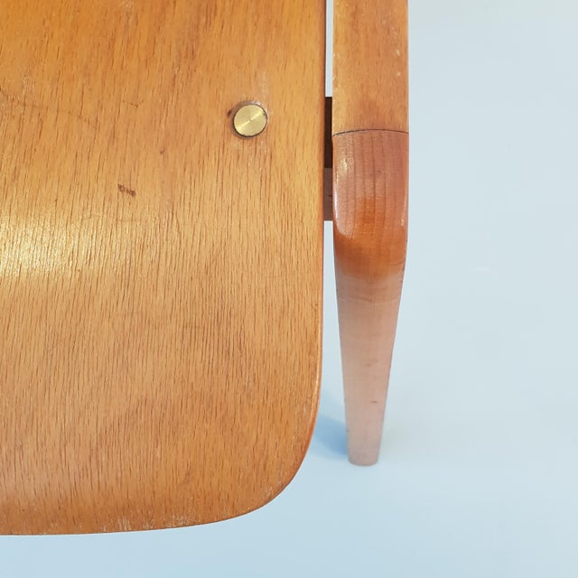 Set of Stacking Chairs in Beech, 1960s For Sale - Image 16 of 17