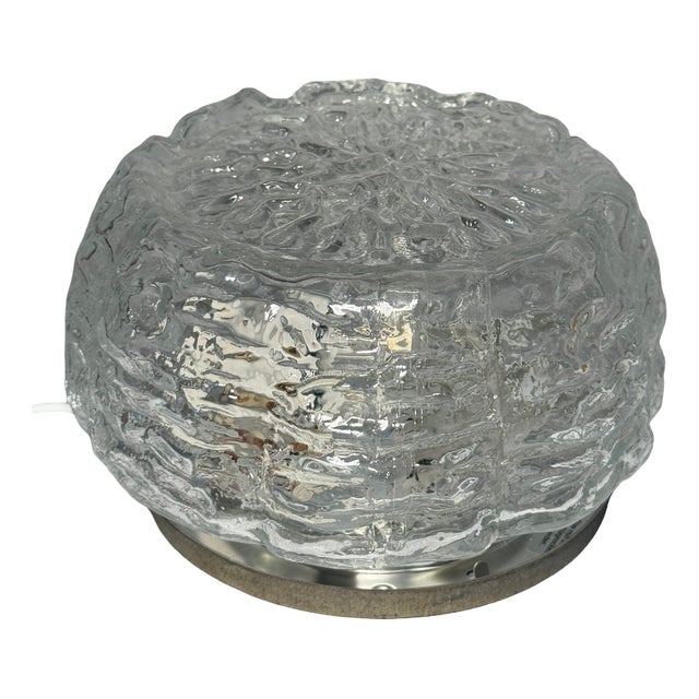 Mid-Century Limburg Glass Flush Mount Ceiling Light, 1960s For Sale