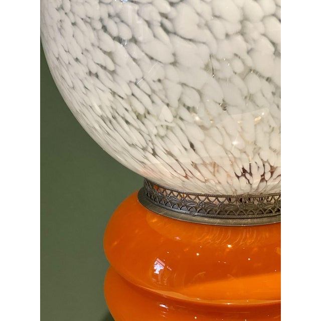 Original table lamp in blown Murano glass (Venice, Italy). Rare and iconic, it can be traced back to the first lamps...