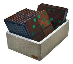 Large Pui Wood Domino Set by Marcela Cure - Set of 28